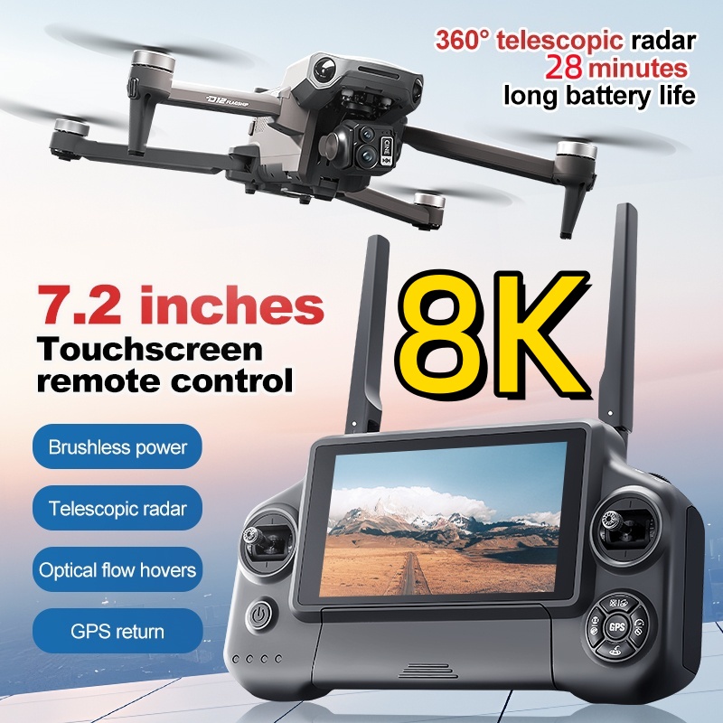 Drone Gimbal Case - Dron RC z 3-osiowym gimbalem 8K,