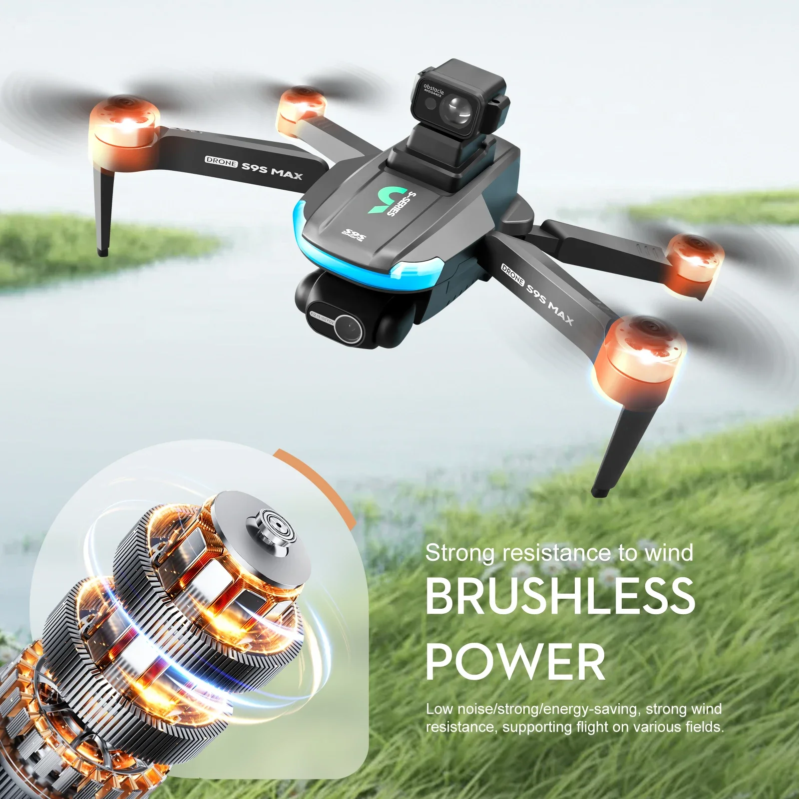 NOWOŚĆ S9S MAX MINI Drone 4K 2 – Drone Gimbal Case recenzja i cena