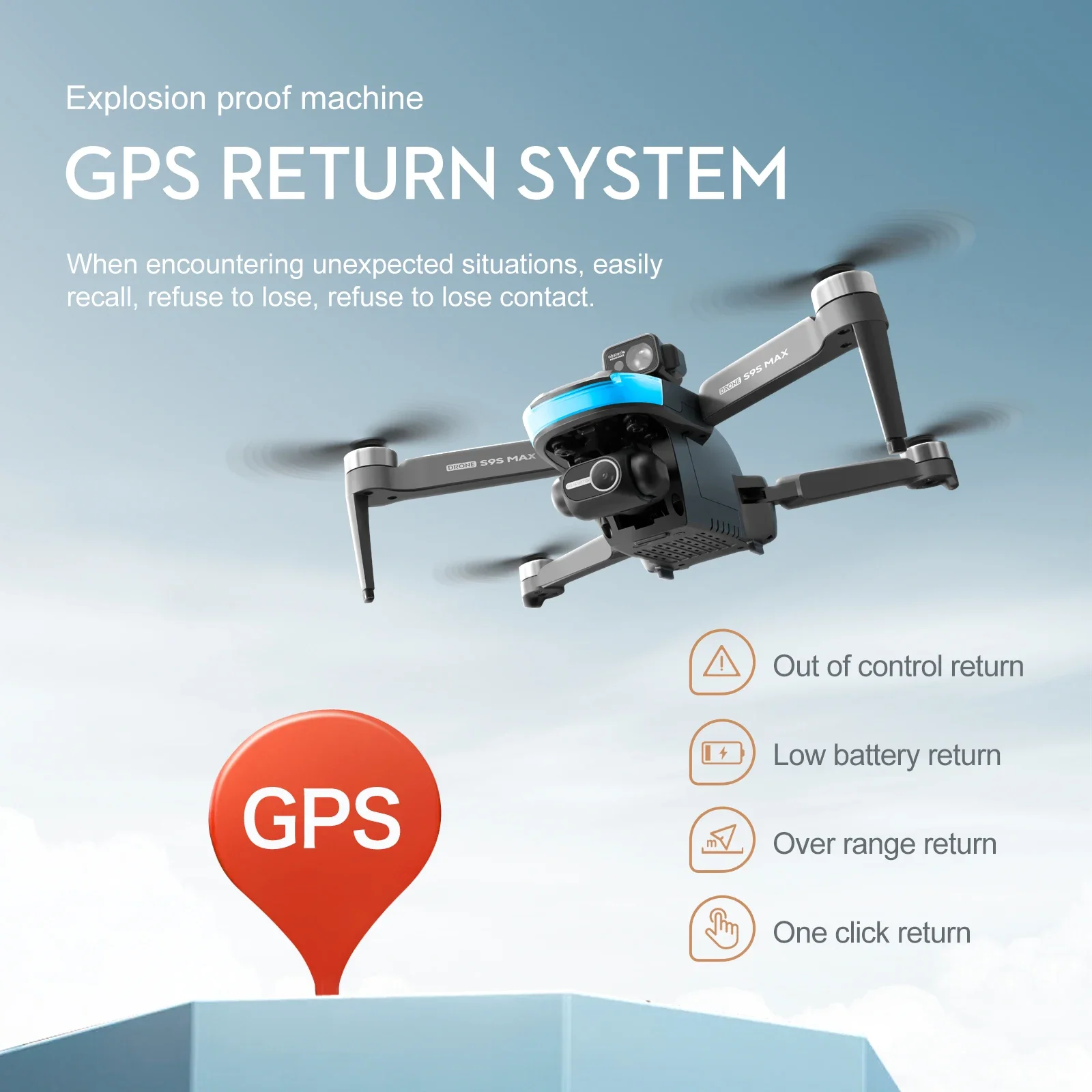 NOWOŚĆ S9S MAX MINI Drone 4K 2 – Drone Gimbal Case recenzja i cena